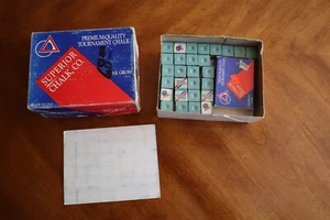 Vintage Superior Tournament Chalk Pool 76+12 Made in USA Oldsmar Pool Billiard - Picture 1 of 8