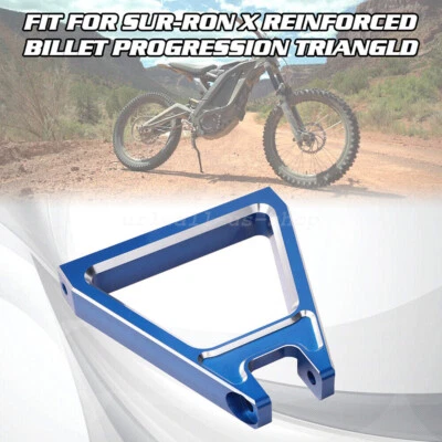 URLWALL Blue Reinforced Billet Progression Triangle For SurRon Light Bee Segway - Imagen 1 de 4
