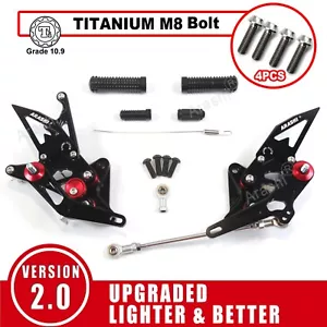Reposapiés y pernos de carreras GSX1300R para Suzuki Hayabusa Gen 2 2008-2020 - Imagen 1 de 15