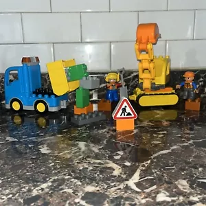 Juego completo de camión y excavadora en orugas Lego Duplo 10812 sitio de construcción - Imagen 1 de 10
