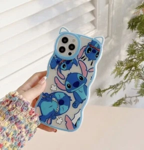 3D Cartoon Angel Stitch phone case for iPhone 13 14 Pro Max Shockproof Cover - Picture 1 of 5