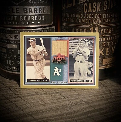 Pepper Martin Authentic Vintage Game Used Bat 2002 Fleer Fall Classic Rivals  - Image 1 of 2