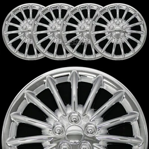 16" Set of 4 Wheel Covers Full Rim Snap On Hub Caps fit R16 Tire & Steel Wheels - Picture 1 of 7