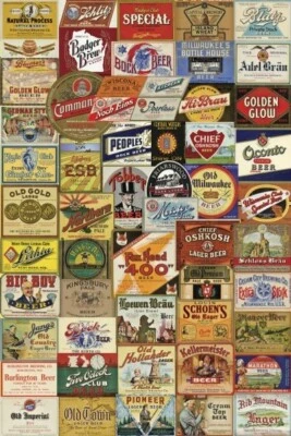 IMÁN DE NEVERA OBSOLETO PARA CERVEZAS WISCONSIN Foto 1 de 3