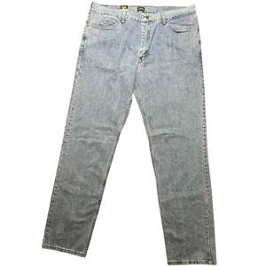 Lee Men’s Denim Jeans Original Regular Fit 40X36 Straight Leg Light Wash - Picture 1 of 6