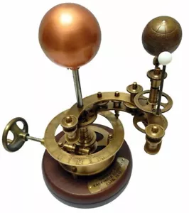 Antique Brass Orrery Solar System Sun~Earth~Moon Motion Scientific Research Mode - Picture 1 of 8