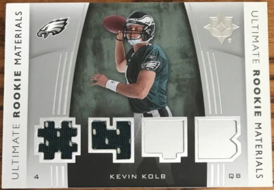 2007 Ultimate Collection Rookie Materials Silver Kevin Kolb URM-KK - Image 1 of 2