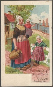 Bensdorp Royal Dutch Cocoa Advertising Private Mailing Card Food Desert Sweets - Picture 1 of 2