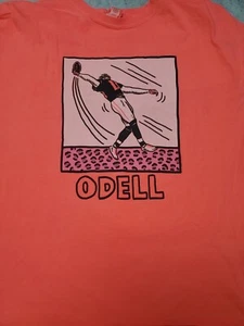 Comfort Colors Salmon XL Odell Beckham New York Giants "The Catch" Long Sleeve - Picture 1 of 10