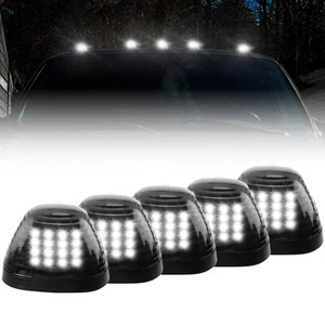 LED Smoked Cab Roof Marker Lights Kit For Ford F250 F350 F450 Super Duty 1999~16 - Picture 1 of 8