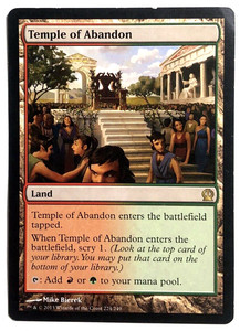 Temple of Abandon Theros 224/249 MODERATELY PLAYED (MP) MTG Magic the Gathering