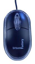 Urban Factory BDM02UF Cristal Mouse Optical USB 2.0, 800dpi, Internal Light - Bl
