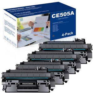 4 Pack CE505A Toner Compatible With HP 05A LaserJet P2035 P2055DN P2035N Printer - Picture 1 of 8