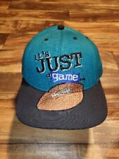 Vintage Big Ball Sports Football Its Just A Game Promo Hat Cap USA Made Snapback