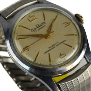 SELLITA Incabloc Swiss Men's Gents Watch 17-Jewel Hand Wind Up Mechanical - Picture 1 of 12