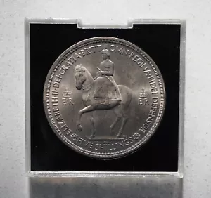 1953 QUEEN ELIZABETH II - CORONATION CROWN - UNC UNCIRCULATED IN ORIGINAL CASE - Picture 1 of 11