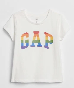 NEW Baby GAP Kid’s RAINBOW 🌈 Graphic T-Shirt WHITE Top UNISEX Girl Boy 5 - Picture 1 of 4