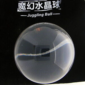 Clear Transparent Translucent Acrylic contact Juggling ball 80mm 360g + Pouch