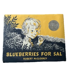 1976 Blueberries for Sal by Robert McCloskey Caldecott - Honor Label Hardcover - Foto 1 di 10