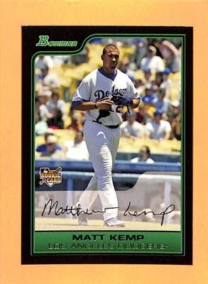 2006 Bowman Draft Picks & Prospects #BDP1 Matt Kemp Los Angeles Dodgers Rookie - Image 1 of 2