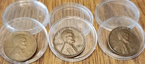 1945, 1946, 1947 RARE Wheat Penny No Mint Mark 3-Penny Vintage Set - Picture 1 of 2