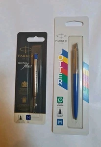 Parker Jotter Originals stylo bille finition bleu classique pointe M +Recharge - Afbeelding 1 van 2