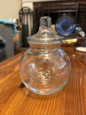 Plato de caramelo de cristal vintage Princess House con tapa Foto 1 de 4