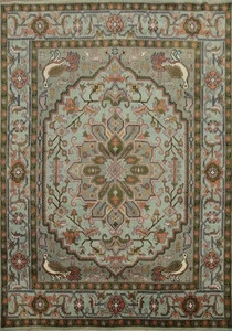 Wool Medallion Oushak Area Rug 8x10 Animals Design Living Room Oriental Carpet - Picture 1 of 12