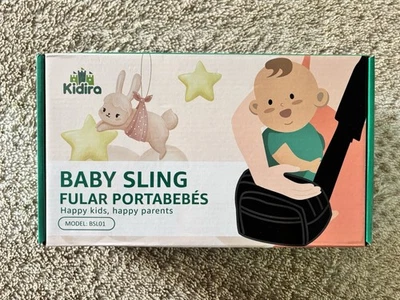 Kidira Baby Sling Support 8lbs To 44lbs Black NWB - Image 1 of 4