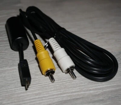 Genuine Nokia Phone Micro USB Male to 2 RCA AV Adapter Cable Video Audio - Image 1 of 4
