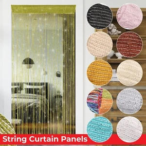 Wandbehang Glitzer Vorhang Schnur Tür Fenster Quasten Fly Display Panel UK - Bild 1 von 37