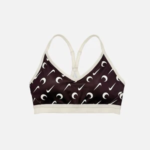 Marine Serre x Nike F/W 19 Brown Cream Moon Logo Athletic Sports Bra Small - Picture 1 of 4