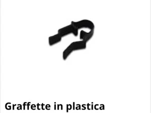 Graffette per gonne in plastica. scatola da 500 pz. Lavanderie Stirerie Armadi - Imagen 1 de 1