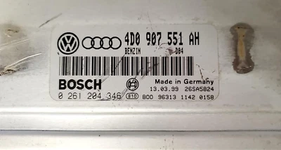 4D0 907 551 AH Audi A4 1997-2001 ecm ecu computer - Image 1 of 3