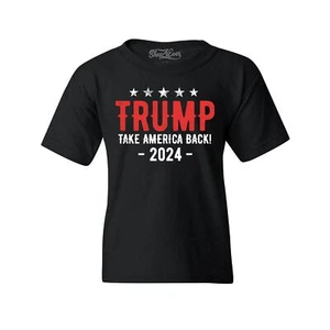 Trump Take America Back 2024 Campaign Youth's T-Shirt MAGA 45 47 Tee Vote Shirts - Picture 1 of 4