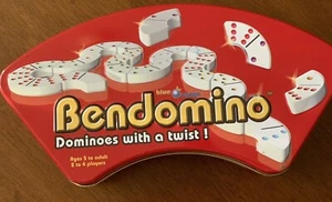 Bendomino Dominoes Game with A Twist by Blue Orange Games in Metal Case - Picture 1 of 4
