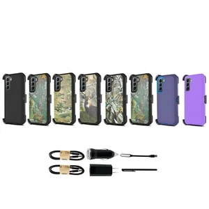 Bundle+ For Samsung Galaxy S21 FE 5G Heavy Duty Holster Belt Clip Shockproof - Picture 1 of 66