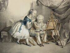 The Small Painter Suggested IN Painting Lithography Carpenter's C 1830 Child