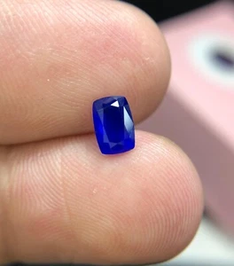 0,70 ct natürlicher extrem seltener Hauyne königsblau Farbe facatiert loser Edelstein - Bild 1 von 9