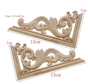 10x Shabby Chic Corner Furniture Moulding Applique Carving Onlay Wooden Cabinet - Picture 1 of 1