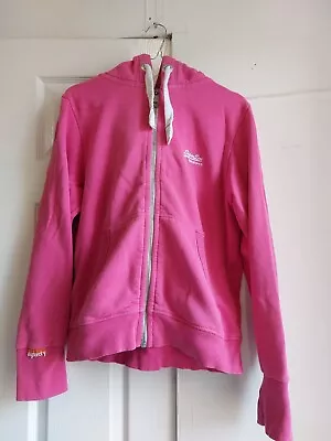 Superdry Extra Large Women's Pink Zip Up Hoodie • 10.97€