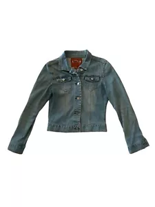 Bitten Sarah Jessica Parker Denim Jean Jacket Blue Women’s Size S Good Condition - Picture 1 of 10
