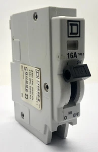 Square D QO-E 16Amp Type 2 M6 Single Pole MCB Circuit Breaker QO116E26 Qwikline - Picture 1 of 6