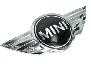Black NEW MINI Cooper CLUBMAN S FRONT HOOD Emblem Badge R50 R52 R57 R58 - Bild 1 von 1