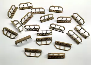 20x LEGO® Zaun / Geländer / Eisenbahn / Zug 1x6 dunkelbeige / dark tan 6583 NEU - Bild 1 von 1