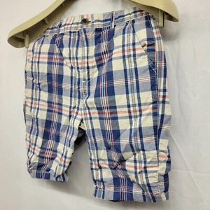 PLACE Boys Children's Black and Plaid Shorts 12 Lot of 2 03-018 - Picture 1 of 6