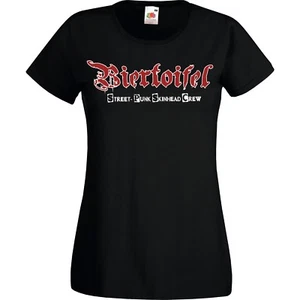 BIERTOIFEL - Girlie Shirt NEU S-XXL Punk Oi Skinhead Punkrock Punkshirt Girly - Picture 1 of 1