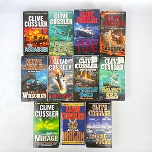 Lot of 11 Clive Cussler Paperback Novels Spanning 5 Different Series | Dirk Pitt - Picture 1 of 2