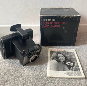 Vintage 1970s Polaroid Square Shooter 2 Instant Film Camera Boxed Instructions - Picture 1 of 9