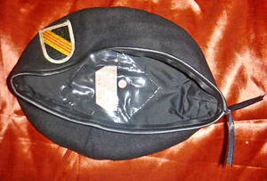 BLACK BERET - US RANGER - USSF - NCO - LARGE SIZE 59 - MACV-SOG - Vietnam War - Picture 1 of 7
